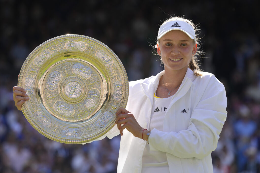 Elena Rybakina celebrates winning her latest title at the WTA 500 event in Strasbourg, marking her return to form.