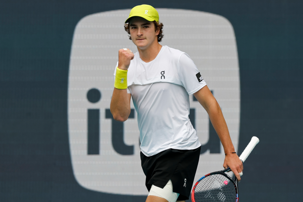 Joao Fonseca prepares for his match at the French Open 2025, representing Brazil in tennis with high hopes.