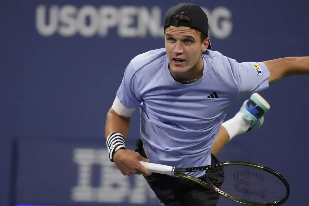 Jakub Mensik prepares for the Czech Open, excited to compete in his hometown of Prostejov as a wild card entrant.