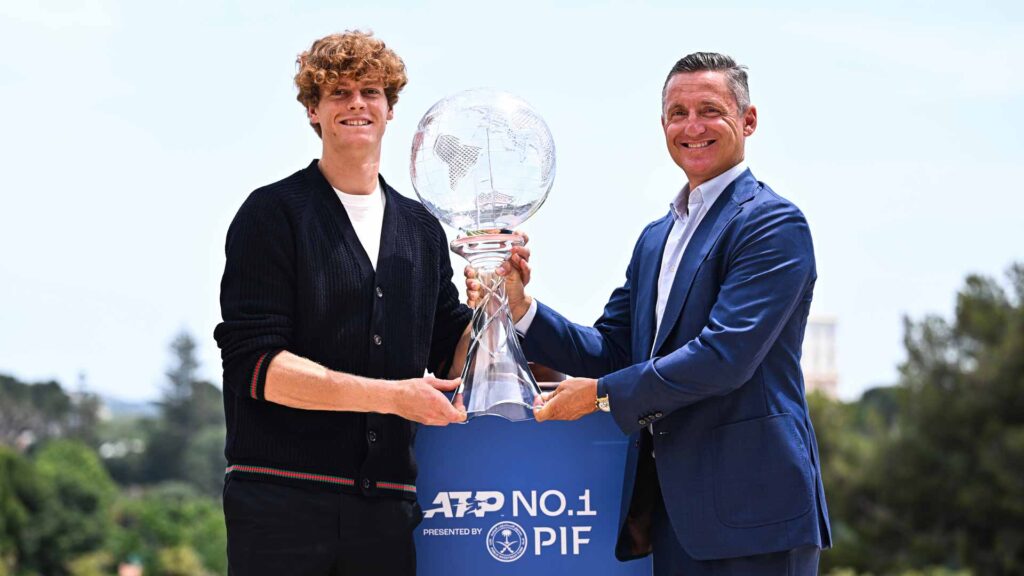 Jannik Sinner celebrates his 52 weeks at No. 1 in ATP rankings, joining an elite group of tennis champions.