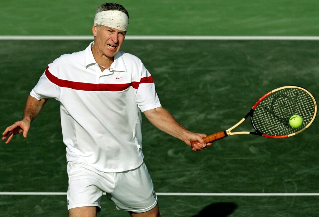 John McEnroe providing insights on the Djokovic vs. Norrie match at the French Open, Roland-Garros.