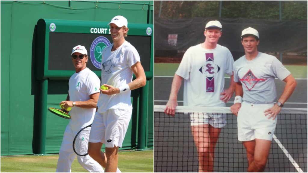 Coach Brad Stine shares insights with Tommy Paul in Paris, preparing for his quarter-final match at Roland-Garros.