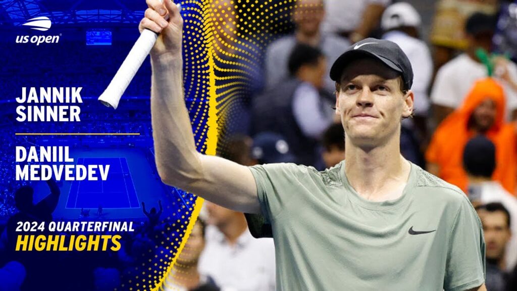 Jannik Sinner celebrating his win over Andrey Rublev in the quarter-finals at the French Open.
