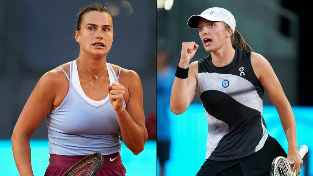 Aryna Sabalenka and Iga Swiatek smile together during a TikTok dance, highlighting their evolving rivalry and friendship.