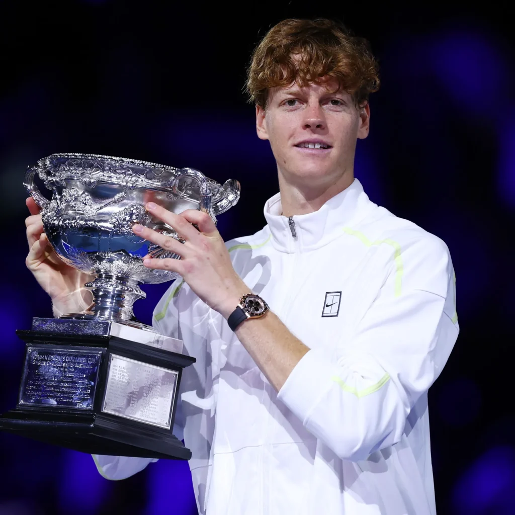 Jannik Sinner celebrates his 19-match winning streak in Grand Slam tournaments after reaching the Roland Garros semi-finals.