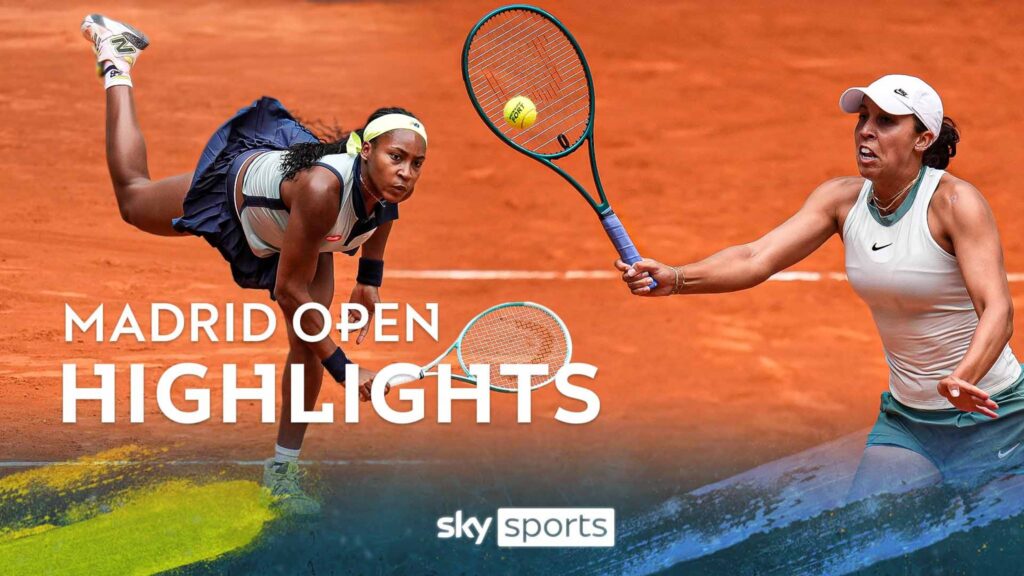 Coco Gauff celebrates victory over Madison Keys in the 2025 French Open quarter-finals, advancing to the semi-finals.