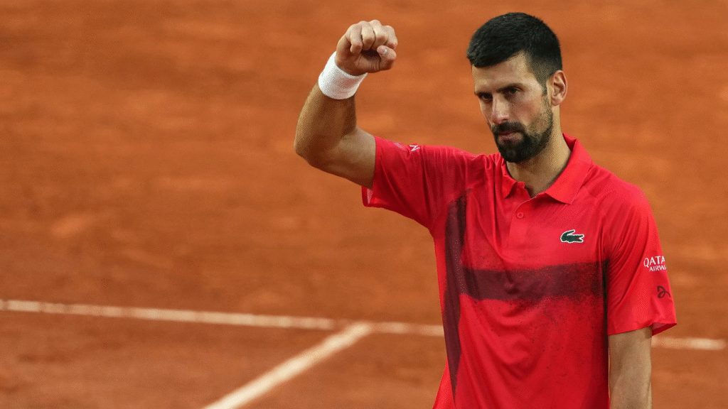 Djokovic and Sinner prepare for their match at the French Open, highlighting a pivotal tennis rivalry.